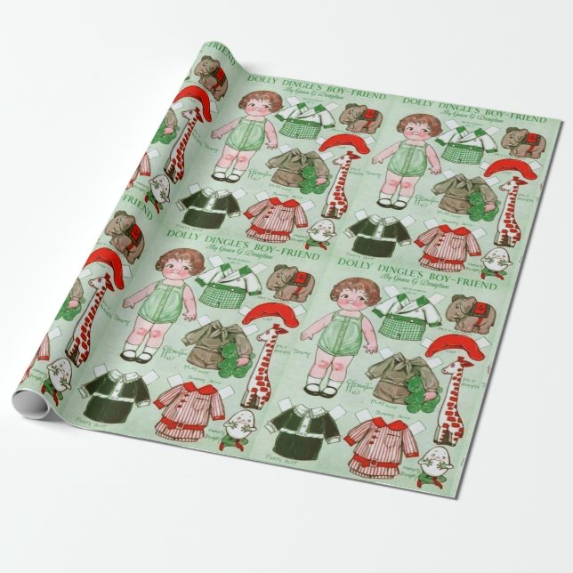 Regalo Novio de muñeca de papel Dolly Dingle (Desenrollado)