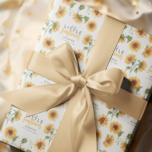 Regalo Nuestro pequeño papel de envolver de girasol