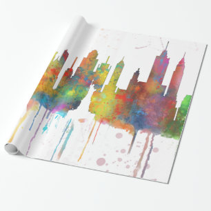 Regalo NUEVA YORK, HORIZONTE de NY - papel de embalaje