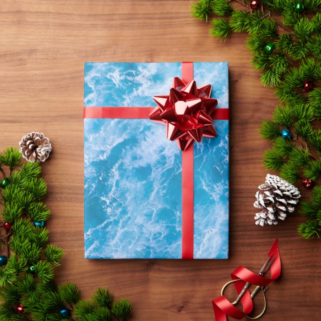 Regalo Olas oceánicas Papel de envolvimiento de las olas  (Regalo de vacaciones)