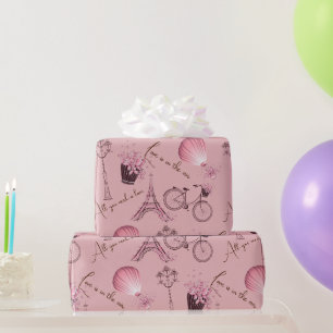 Regalo Ooo La La- París 30 pulgadas x 6 pies Papel de reg