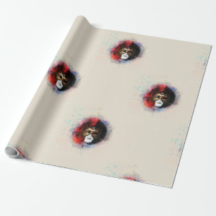 Regalo Opulenta Papel de envolvimiento de la máscara de c