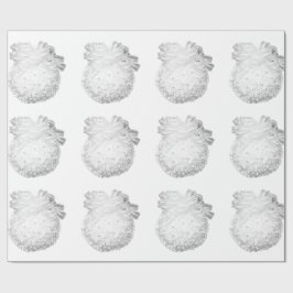 Regalo Ornamentos de copos de nieve blancos Papel de ajus