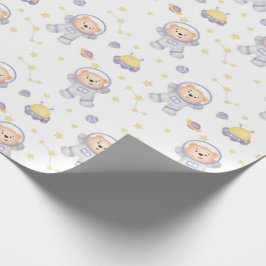 Regalo Osos en papel de envolvimiento espacial