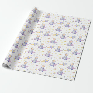 Regalo Osos en papel de envolvimiento espacial