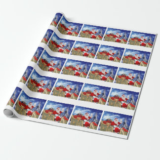 Regalo Papá Noel y su papel de embalaje de los hurónes