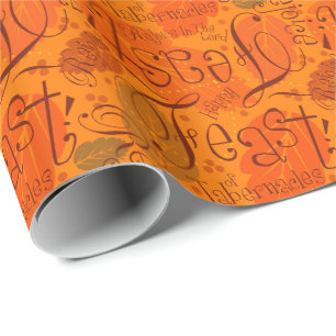 Regalo Papel anaranjado del banquete de Scatterletter