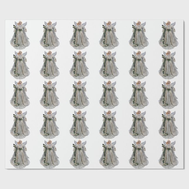 Regalo Papel blanco de envolvimiento de Ángel blanco (Superficie plana)