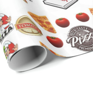 Regalo Papel brillante de envoltura de pizzas