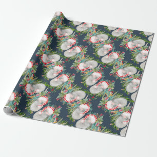 Regalo Papel de ajuste azul para Navidades de Koala