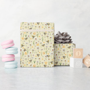Regalo Papel de ajuste Baby Shower de Honey Bee   Elegant