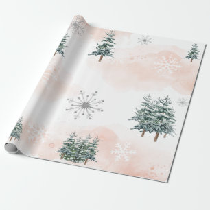 Regalo Papel de ajuste Baby Shower de Rubor para invierno