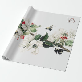 Regalo Papel de ajuste BLOSSON DE LA MARIPOSA Y DE LA CHE