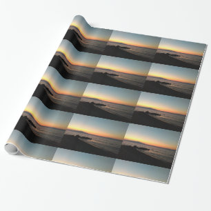 Regalo Papel de ajuste brillante de la foto del mar de la