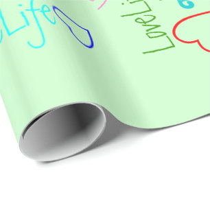 Regalo Papel de ajuste brillante multicolor de LoveLife