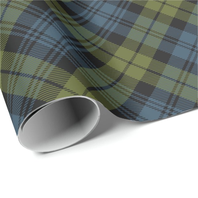 Regalo Papel de ajuste Campbell Tartan (Esquina del rollo)