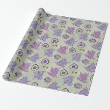 Papel de ajuste con patrón de cristal y geodo
