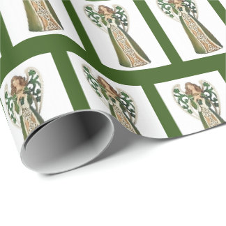 Regalo Papel de ajuste de 30x6" del Ángel Celta Irlandés