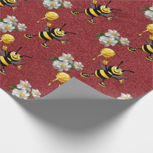 Regalo Papel de ajuste de abejas