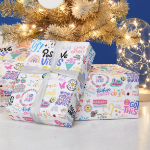Regalo Papel de ajuste de afirmaciones positivas