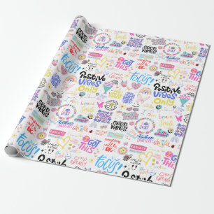 Regalo Papel de ajuste de afirmaciones positivas
