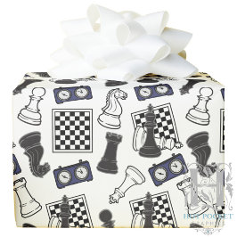 Regalo Papel de ajuste de ajedrez