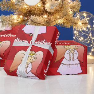 Regalo Papel de ajuste de ángel