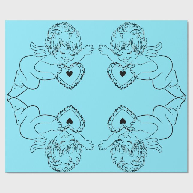 Regalo Papel de ajuste de ángeles (Superficie plana)