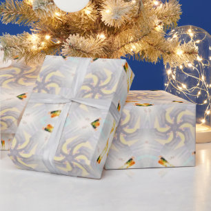 Regalo Papel de ajuste de ángulo plateado