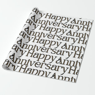 Regalo Papel de ajuste de aniversario feliz