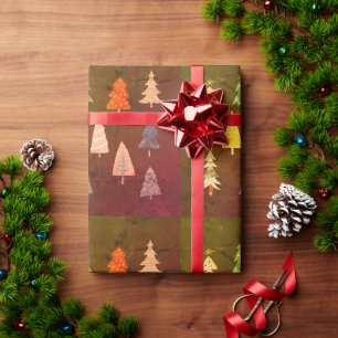Regalo Papel de ajuste de árbol de bonitos