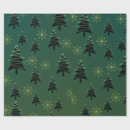 Regalo Papel de ajuste de árbol de Navidad