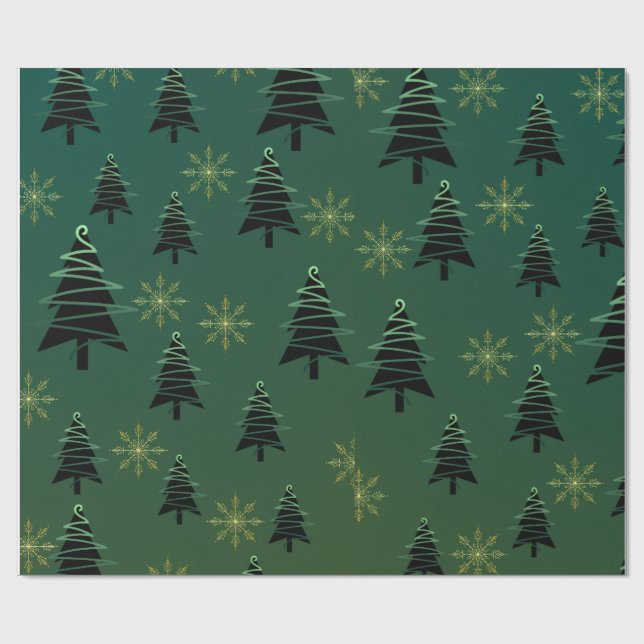 Regalo Papel de ajuste de árbol de Navidad (Superficie plana)