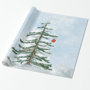Regalo Papel de ajuste de árbol de Navidad
