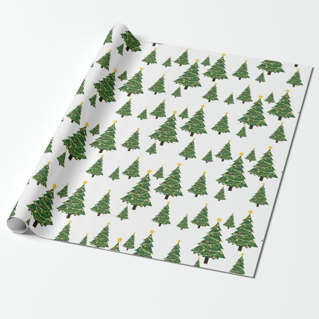 Regalo Papel de ajuste de árbol de Navidad (Desenrollado)