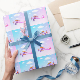 Regalo Papel de ajuste de avión de aviación