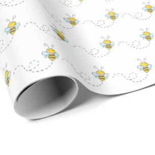 Regalo Papel de ajuste de Baby Shower de abejas