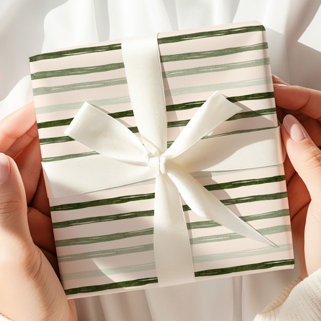 Regalo Papel de ajuste de banda verde acuarela (Subido por el creador)