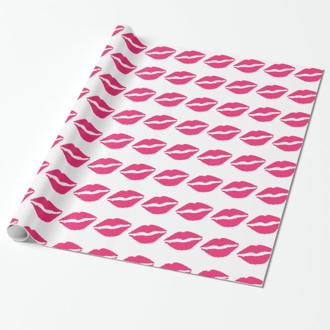 Regalo Papel de ajuste de besos (Desenrollado)