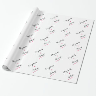 Regalo Papel de ajuste de Boda personalizar