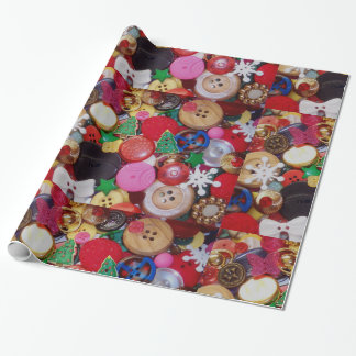 Regalo Papel de ajuste de botón navidades