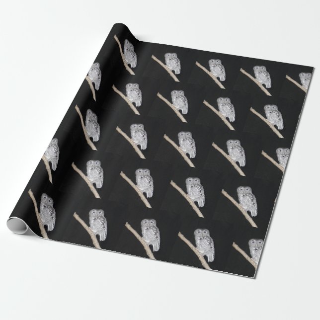 Regalo Papel de ajuste de búho (Desenrollado)
