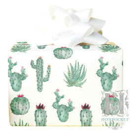 Regalo Papel de ajuste de cactus