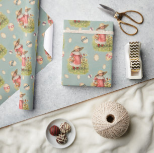 Regalo Papel de ajuste de Chica de bonos de Pascua