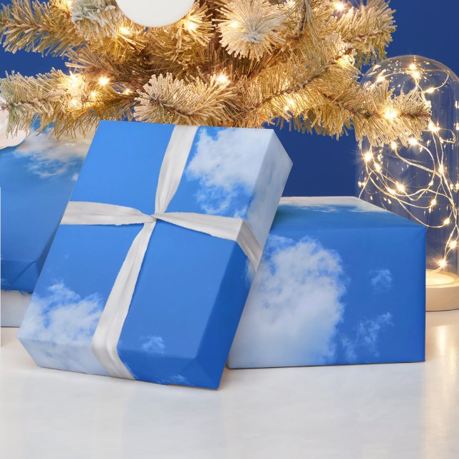 Regalo Papel de ajuste de cielo azul (Vacaciones)