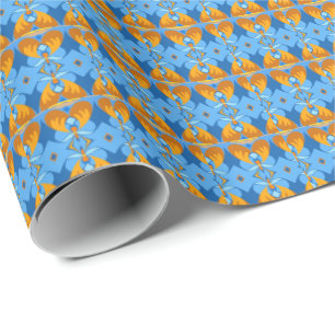 Regalo Papel de ajuste de cielo naranja
