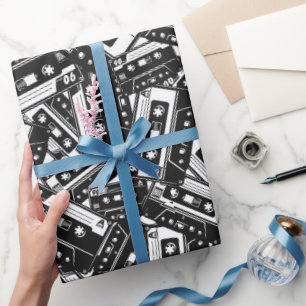 Regalo Papel de ajuste de cinta retro