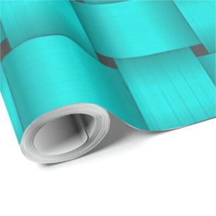 Regalo Papel de ajuste de cinta turquesa