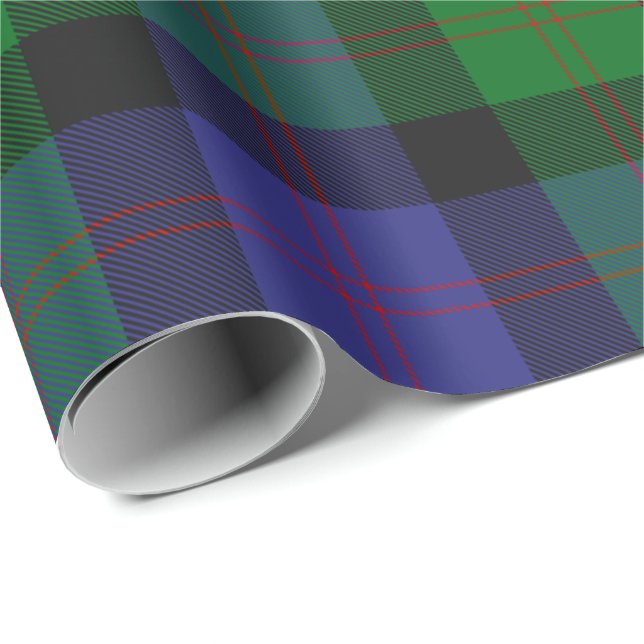 Regalo Papel de ajuste de Clan Blair Tartan (Esquina del rollo)