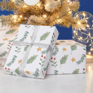 Regalo Papel de ajuste de color de agua para navidades